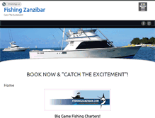 Tablet Screenshot of fishingzanzibar.com